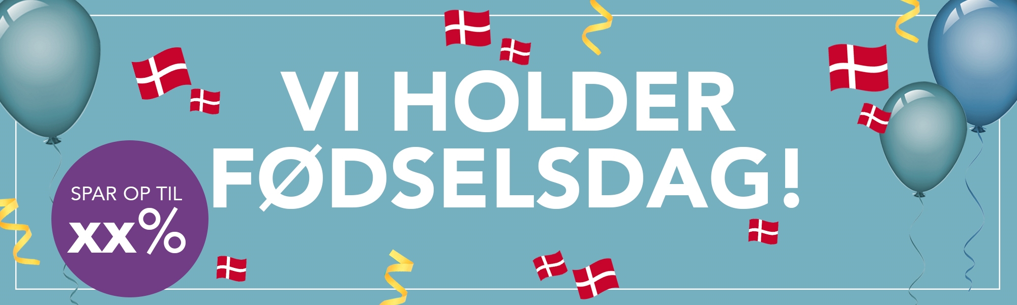 Fødselsdag banner